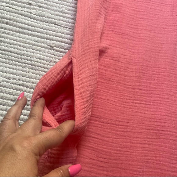 Modosoc Los Angeles XS Mauve Pink Cotton Dress Contemporary Bohemian Dress - Picture 6 of 12